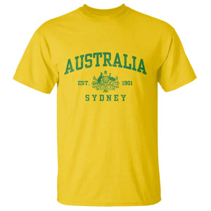Australia Sydney Est 1901 T Shirt Commonwealth Vintage Crest TS11 Daisy Print Your Wear