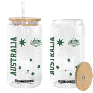 Australia Vintage Federation Star Aussie Coat of Arms Glass Can TS11 Print Your Wear