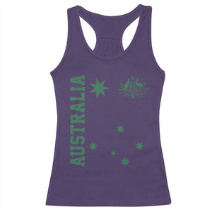Australia Vintage Federation Star Aussie Coat of Arms Racerback Tank Top TS11 Purple Print Your Wear