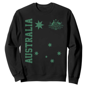 Australia Vintage Federation Star Aussie Coat of Arms Sweatshirt TS11 Black Print Your Wear