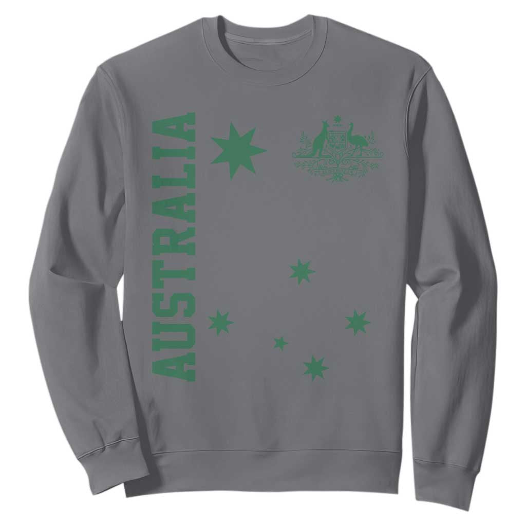 Australia Vintage Federation Star Aussie Coat of Arms Sweatshirt TS11 Charcoal Print Your Wear