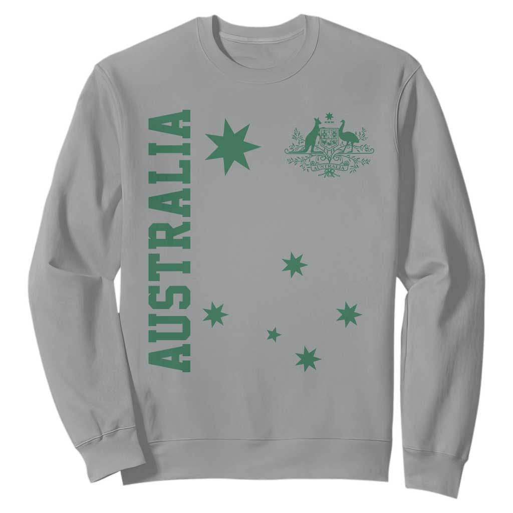 Australia Vintage Federation Star Aussie Coat of Arms Sweatshirt TS11 Sport Gray Print Your Wear