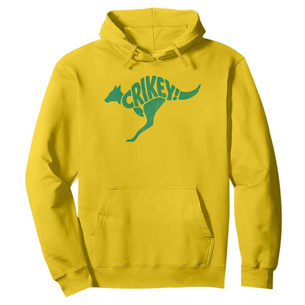 Crikey Australian Kangaroo Oz Slang Australia Hoodie TS11 Daisy Print Your Wear
