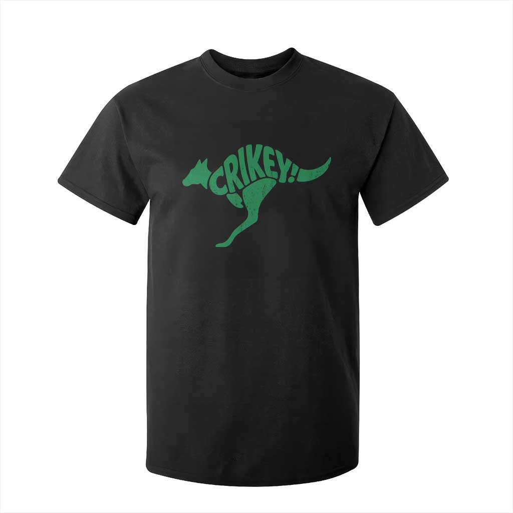 Crikey Australian Kangaroo Oz Slang Australia T Shirt For Kid TS11 Black Print Your Wear