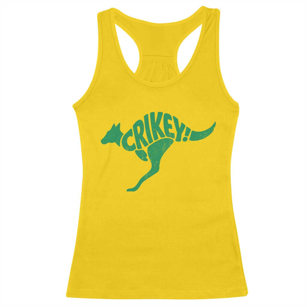 Crikey Australian Kangaroo Oz Slang Australia Racerback Tank Top TS11 Daisy Print Your Wear