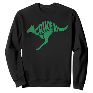 Crikey Australian Kangaroo Oz Slang Australia Sweatshirt TS11 Black Print Your Wear