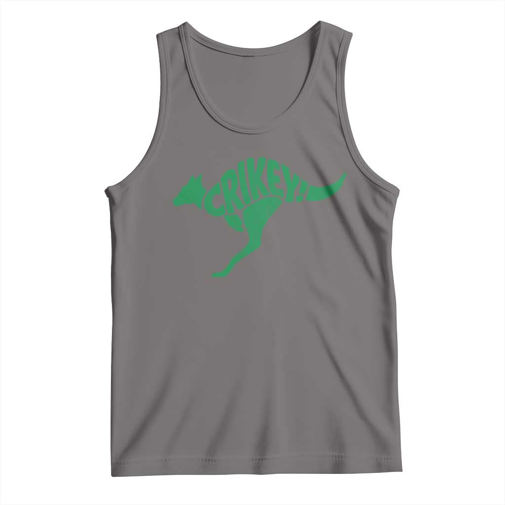 Crikey Australian Kangaroo Oz Slang Australia Tank Top TS11 Deep Heather Print Your Wear