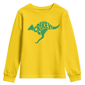 Crikey Australian Kangaroo Oz Slang Australia Youth Sweatshirt TS11 Daisy Print Your Wear