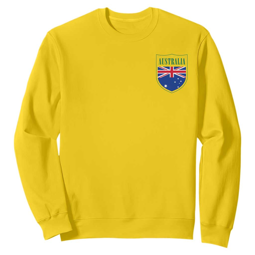 Australia Football Crest Australian Flag Pride Sporty Athletic Jersey Sweatshirt TS11 Daisy Print Your Wear