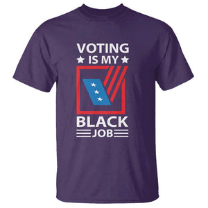 Voting Is My Black Job T Shirt Election Ballot Box TS11 Purple Print Your Wear