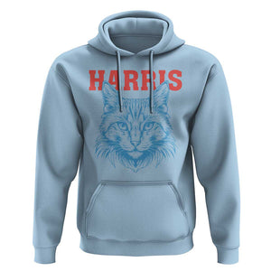 Childless Cat Lady Hoodie Harris For President 2024 TS11 Light Blue Print Your Wear