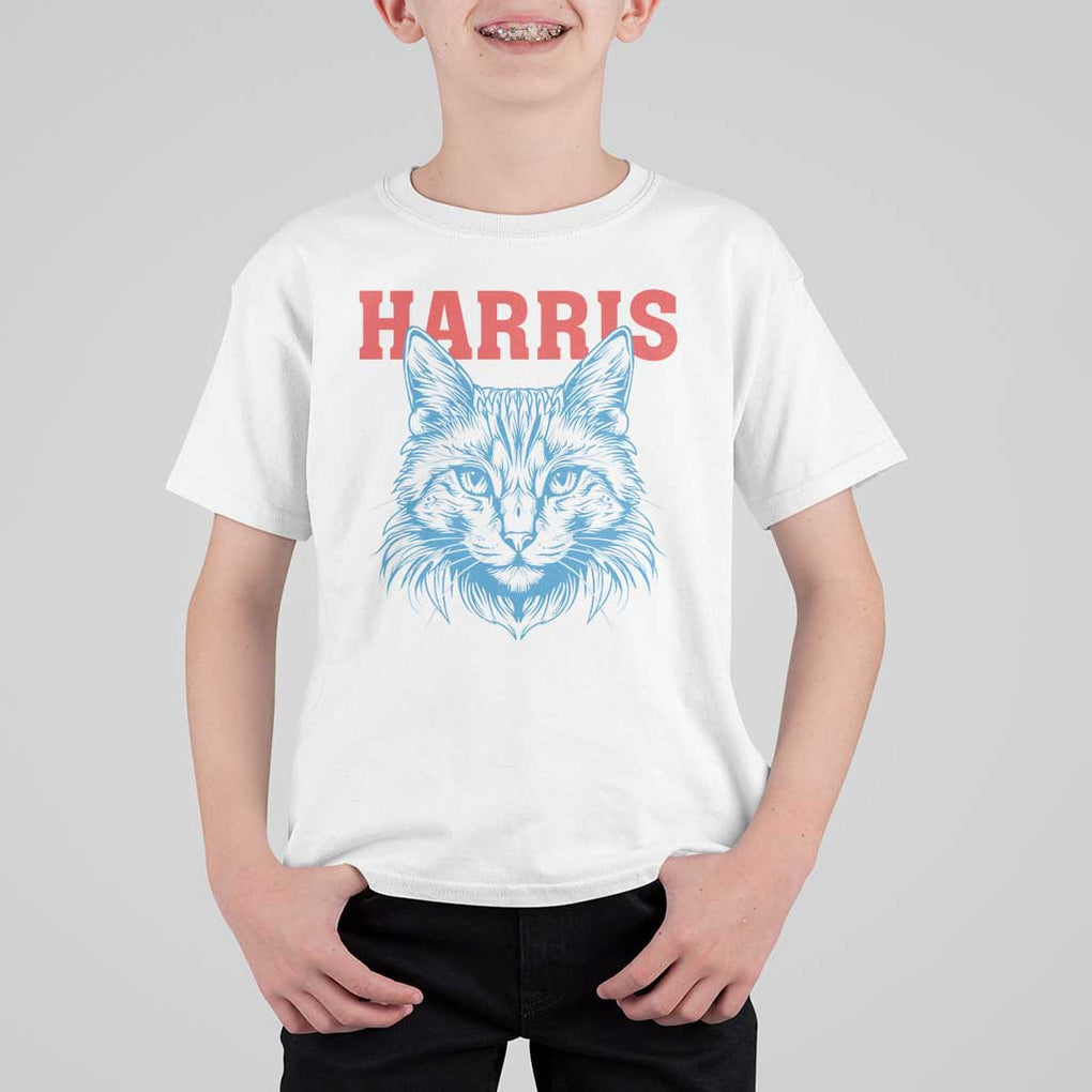 Childless Cat Lady T Shirt For Kid Harris For President 2024 TS11 White Print Your Wear