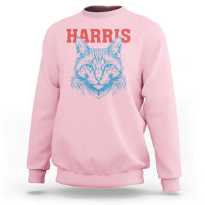 Childless Cat Lady Sweatshirt Harris For President 2024 TS11 Light Pink Print Your Wear