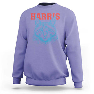 Childless Cat Lady Sweatshirt Harris For President 2024 TS11 Violet Print Your Wear