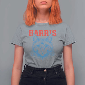 Childless Cat Lady T Shirt For Women Harris For President 2024 TS11 Sport Gray Print Your Wear