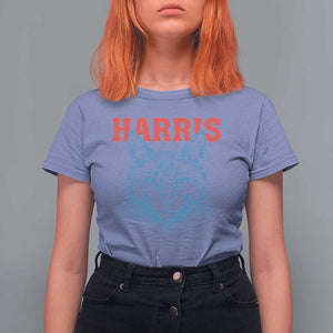 Childless Cat Lady T Shirt For Women Harris For President 2024 TS11 Violet Print Your Wear