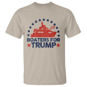 Boaters for Trump T Shirt Boat American Flag Election TS11 Sand Print Your Wear