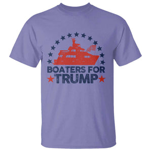 Boaters for Trump T Shirt Boat American Flag Election TS11 Violet Print Your Wear