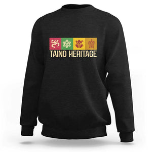 Taino Heritage Sweatshirt Puerto Rico Indigenous Carribbean Culture TS11 Black Print Your Wear