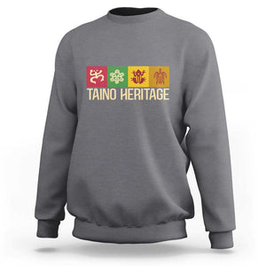 Taino Heritage Sweatshirt Puerto Rico Indigenous Carribbean Culture TS11 Charcoal Print Your Wear