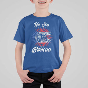 Yo Soy Boricua T Shirt For Kid Puerto Rico Flag Hispanic Heritage Month Taino TS11 Royal Blue Print Your Wear