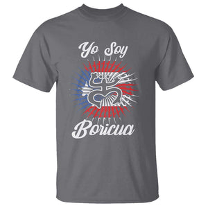 Yo Soy Boricua T Shirt Puerto Rico Flag Hispanic Heritage Month Taino TS11 Charcoal Print Your Wear