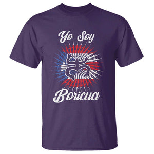 Yo Soy Boricua T Shirt Puerto Rico Flag Hispanic Heritage Month Taino TS11 Purple Print Your Wear