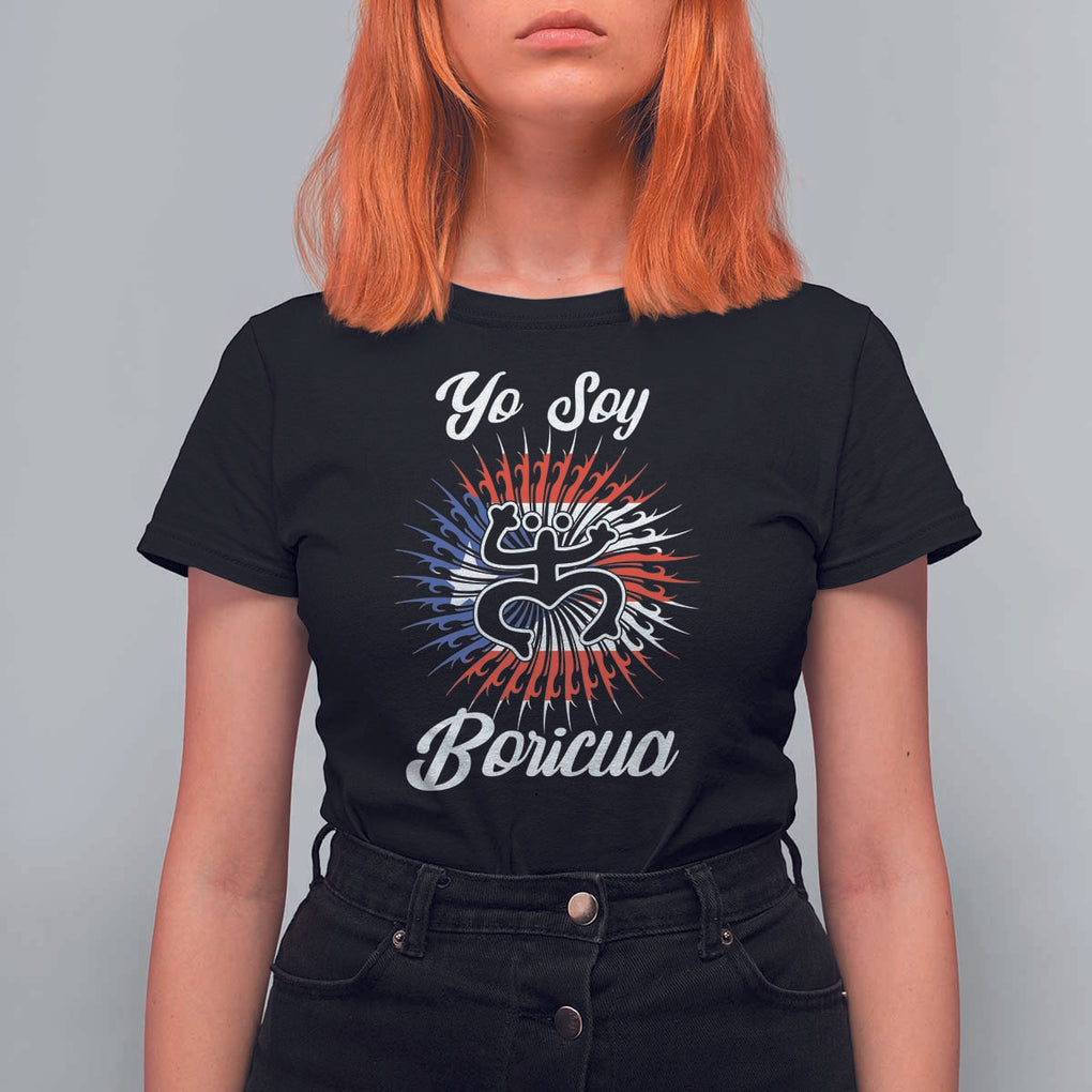 Yo Soy Boricua T Shirt For Women Puerto Rico Flag Hispanic Heritage Month Taino TS11 Black Print Your Wear