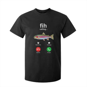 Funny Trout Fish Fih Calling Meme Phone Joke T Shirt For Kid