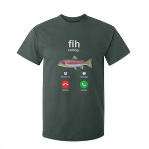 Funny Trout Fish Fih Calling Meme Phone Joke T Shirt For Kid