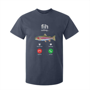 Funny Trout Fish Fih Calling Meme Phone Joke T Shirt For Kid