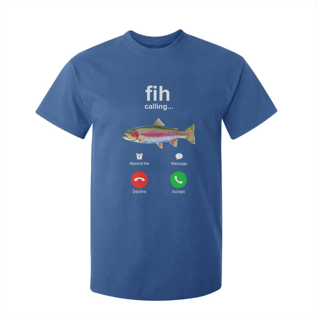 Funny Trout Fish Fih Calling Meme Phone Joke T Shirt For Kid