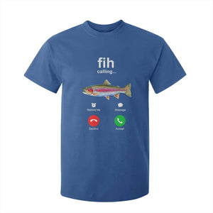 Funny Trout Fish Fih Calling Meme Phone Joke T Shirt For Kid