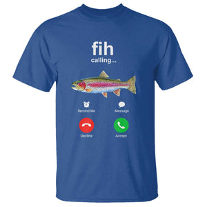 Funny Trout Fish Fih Calling Meme Phone Joke T Shirt