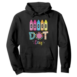 Happy Dot Day Hoodie Colorful Polka Dot Crayon Kindergarten