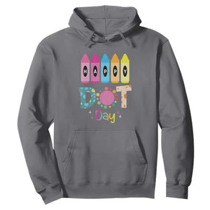 Happy Dot Day Hoodie Colorful Polka Dot Crayon Kindergarten