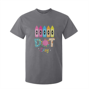 Happy Dot Day T Shirt For Kid Colorful Polka Dot Crayon Kindergarten