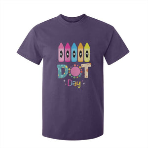 Happy Dot Day T Shirt For Kid Colorful Polka Dot Crayon Kindergarten