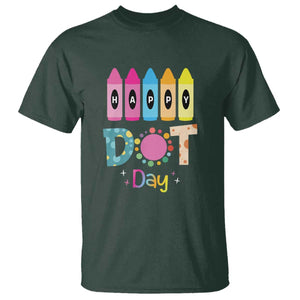 Happy Dot Day T Shirt Colorful Polka Dot Crayon Kindergarten