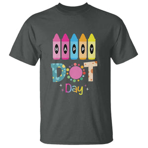 Happy Dot Day T Shirt Colorful Polka Dot Crayon Kindergarten