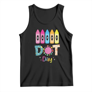 Happy Dot Day Tank Top Colorful Polka Dot Crayon Kindergarten