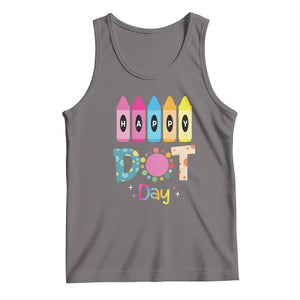 Happy Dot Day Tank Top Colorful Polka Dot Crayon Kindergarten