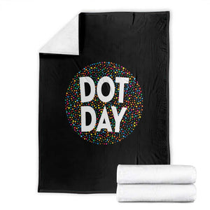 Happy Dot Day Throw Blanket Colorful Polka Dot Kindergarten International Dot Day