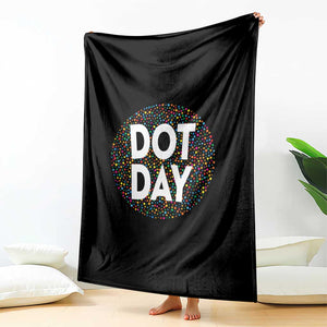 Happy Dot Day Throw Blanket Colorful Polka Dot Kindergarten International Dot Day