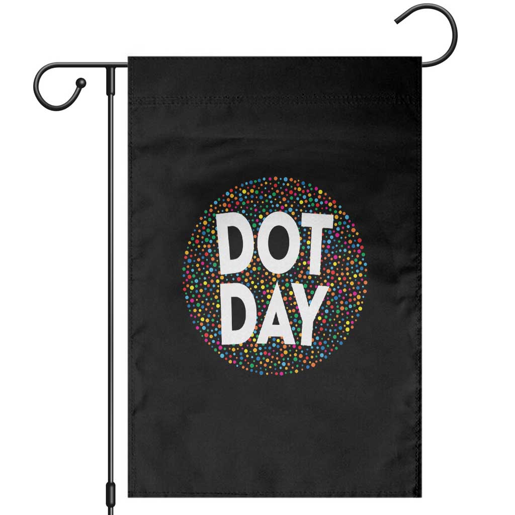 Happy Dot Day Garden Flag Colorful Polka Dot Kindergarten International Dot Day