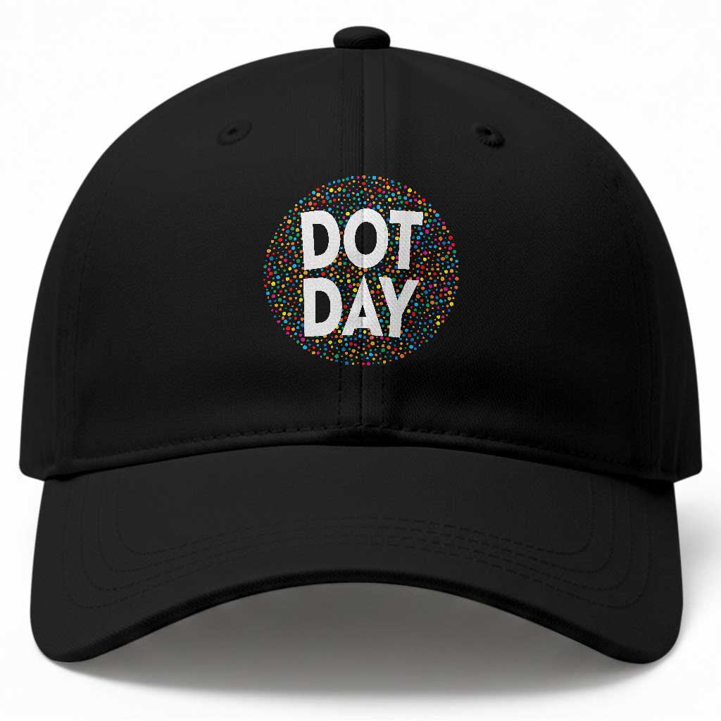 Happy Dot Day Baseball Cap Colorful Polka Dot Kindergarten International Dot Day