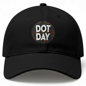 Happy Dot Day Baseball Cap Colorful Polka Dot Kindergarten International Dot Day
