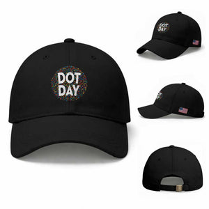 Happy Dot Day Baseball Cap Colorful Polka Dot Kindergarten International Dot Day