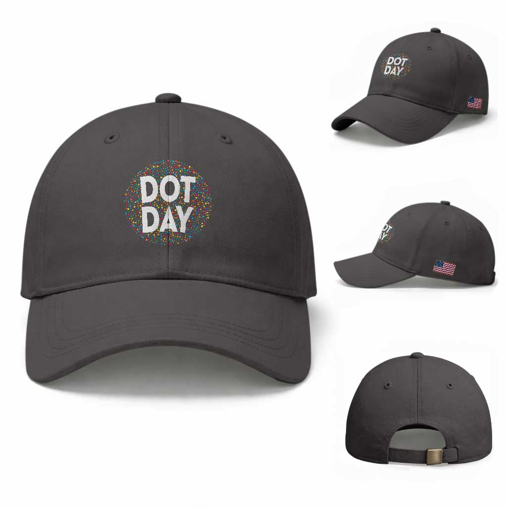 Happy Dot Day Baseball Cap Colorful Polka Dot Kindergarten International Dot Day