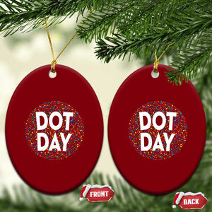 Happy Dot Day Ceramic Ornament Colorful Polka Dot Kindergarten International Dot Day